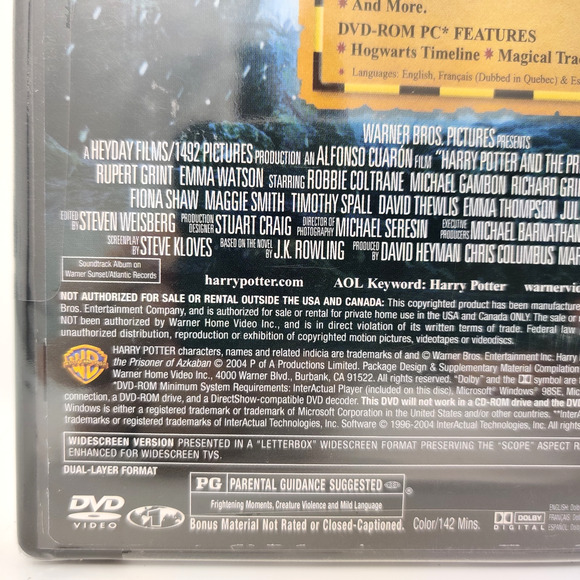 Harry Potter and the Prisoner of Azkaban DVD 2004 WS w Magical Trading Cards NEW - Picture 4 of 9
